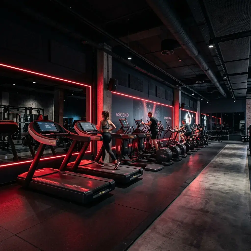 Premium cardio machines at Fitness Warrior gym Bhilai