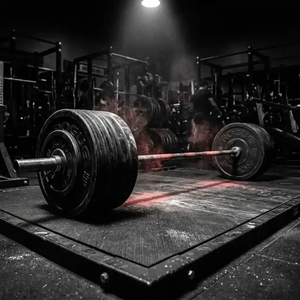 Deadlift platform at Fitness Warrior gym Bhilai